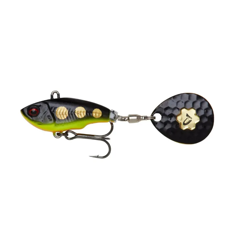 Artificiale Spinner Savage Gear Fat Tail Spin 5.5 cm 9 gr Black Magic