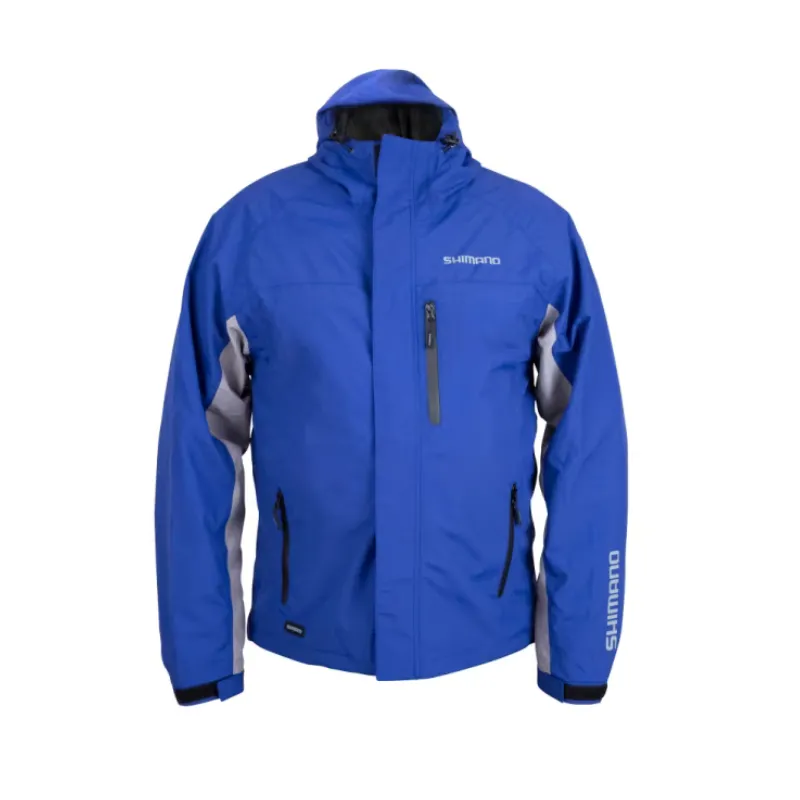 Giacca Shimano Rain Jacket non padded Blu