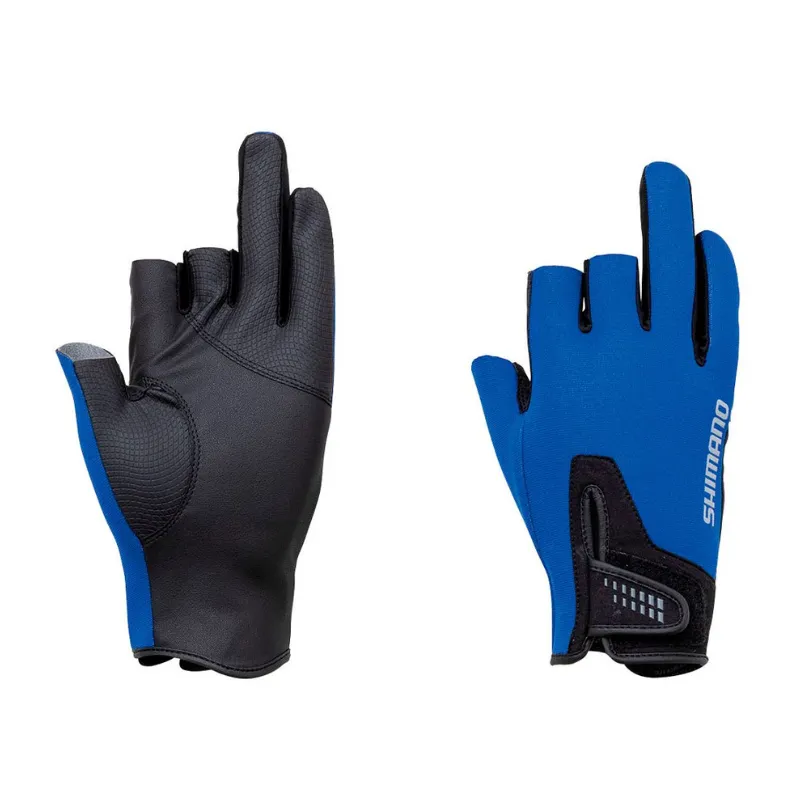 Guanti Shimano Pearl Fit 3 dita Blu