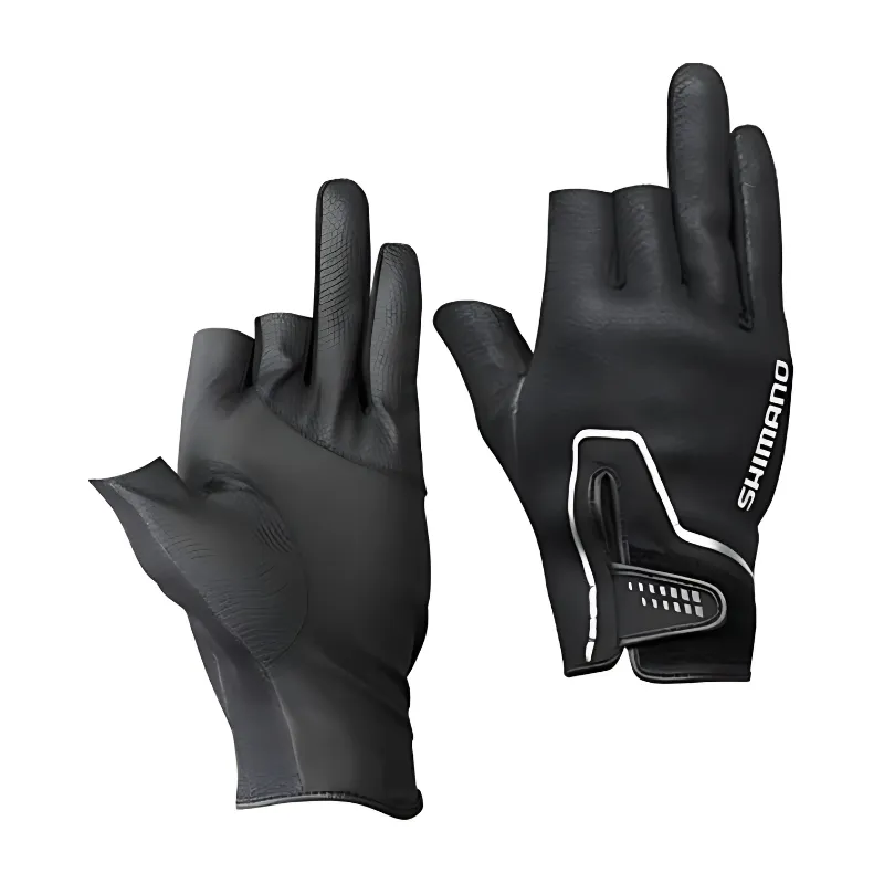 Guanti Shimano Pearl Fit 3 dita Nero