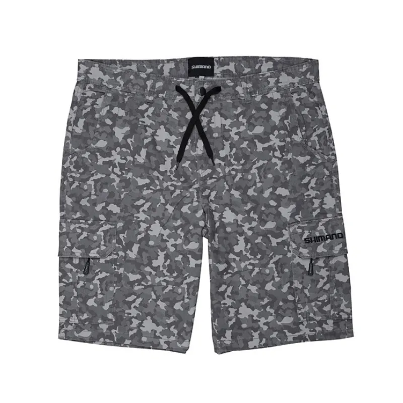 Pantaloncini Shimano Cargo Grigio Camouflage