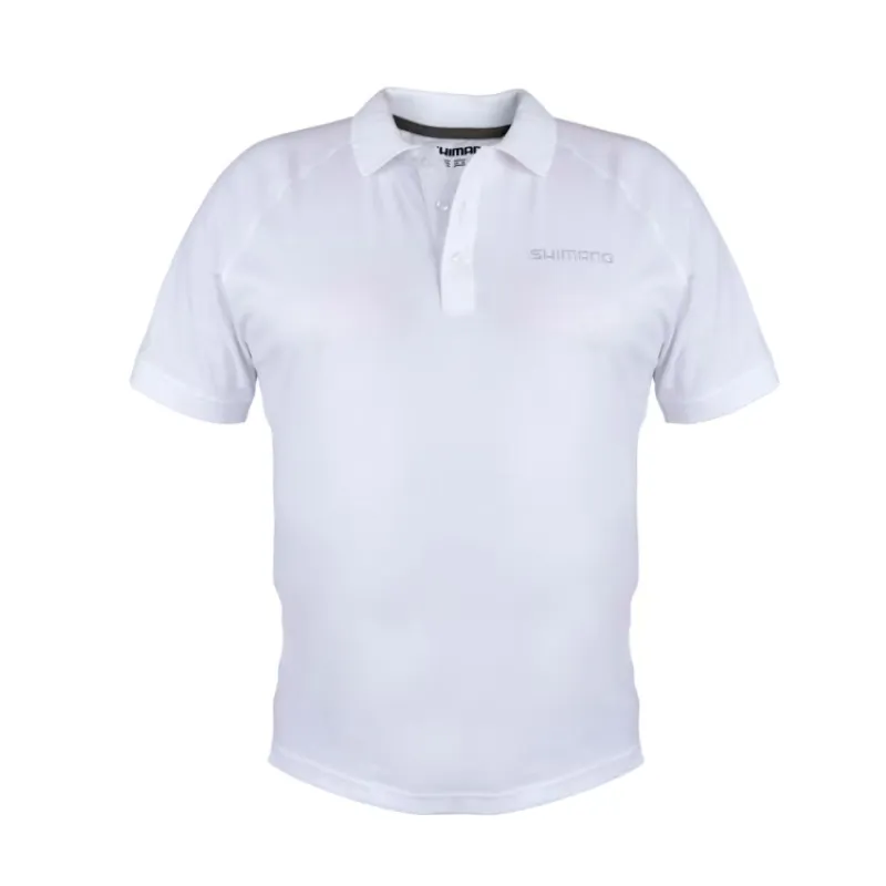 Polo Shimano Short Sleeve Bianco