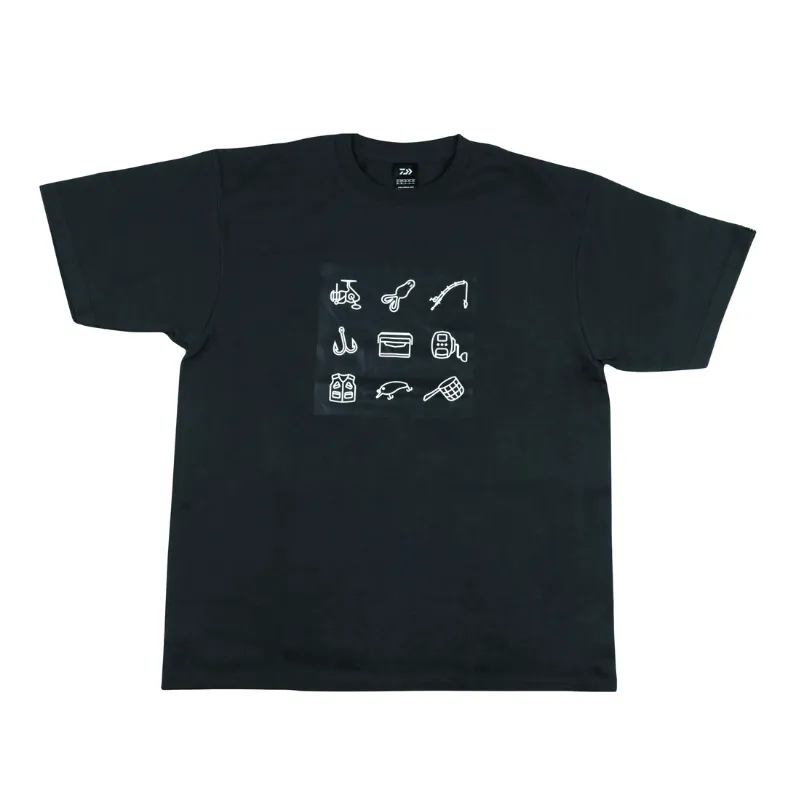 T-Shirt Daiwa Print Nero