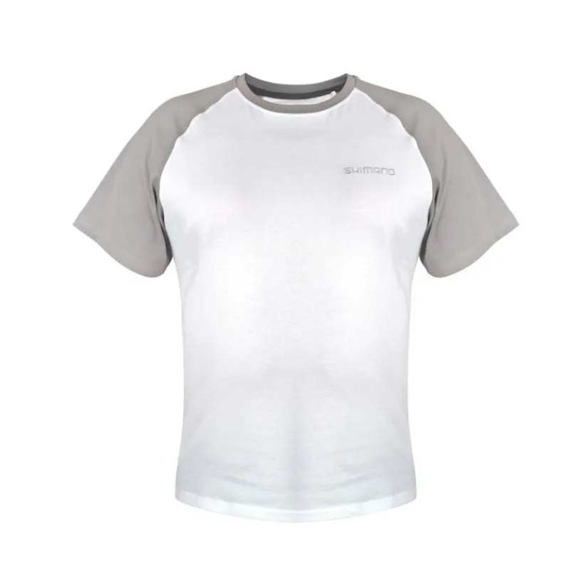 T-Shirt Shimano Short Sleeve Bianco
