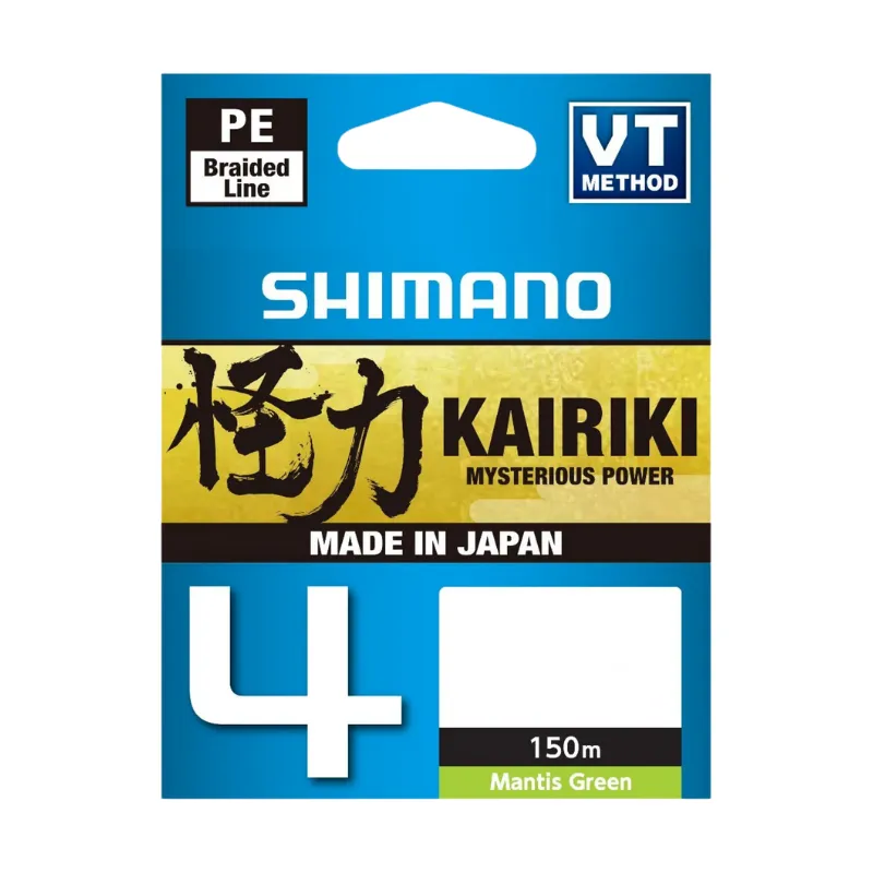 Trecciato Shimano Kairiki 4 150 mt Mantis Green