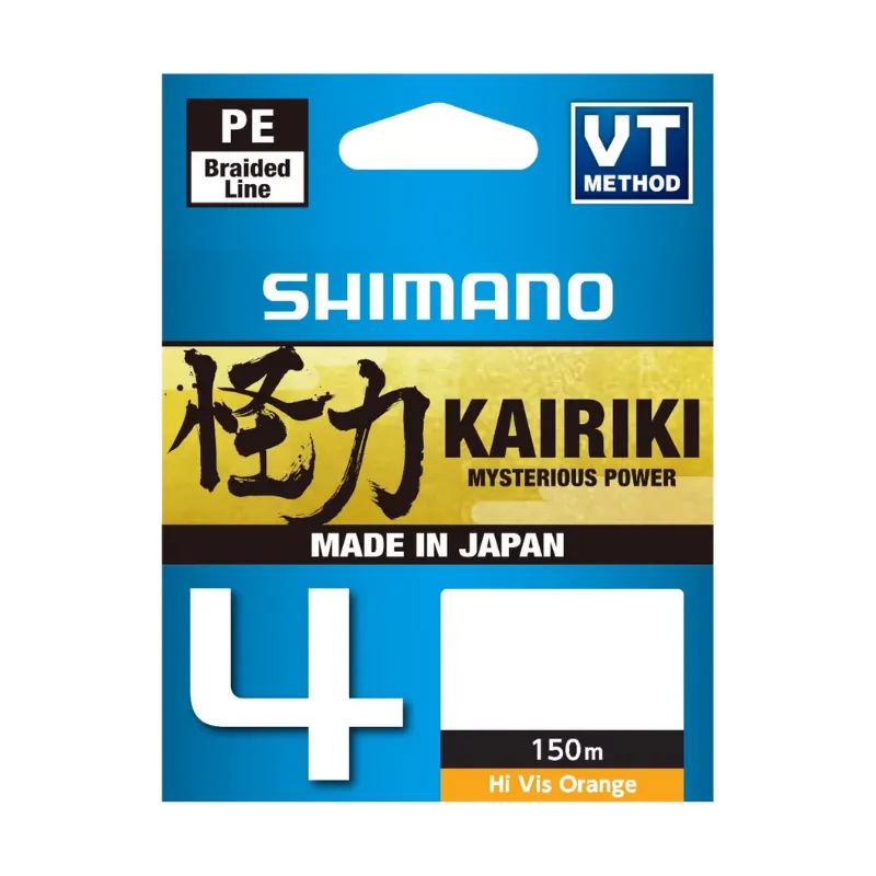 Trecciato Shimano Kairiki 4 150 mt Orange Hi-Vis