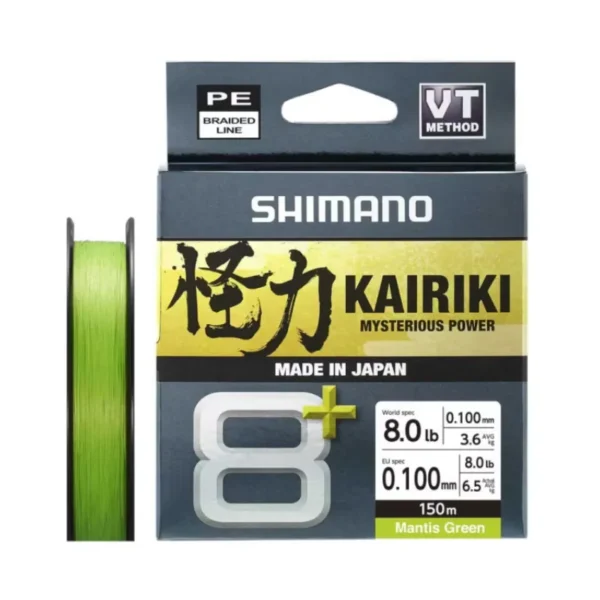 Trecciato Shimano Kairiki 8+ 150 mt Mantis Green