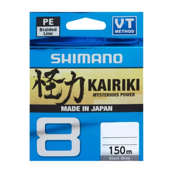 Trecciato Shimano Kairiki 8 150 mt Steel Gray