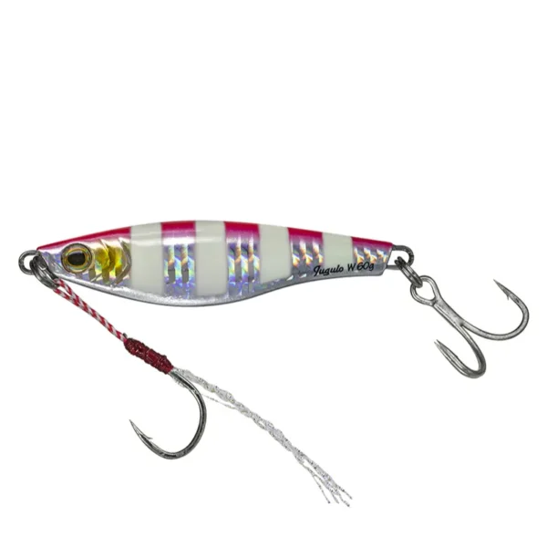 Artificiale Metal Jig Molix Jugulo Wide Casting 7 cm 40 gr Pink Zebra