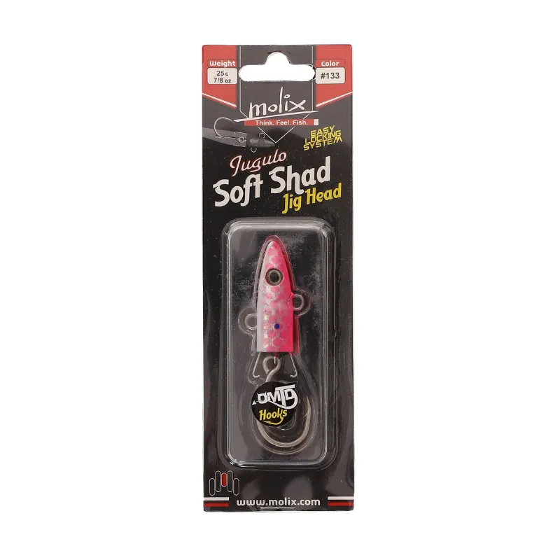 Artificiale Shad Molix Jugulo Jig Head 25 gr Pink Sarda