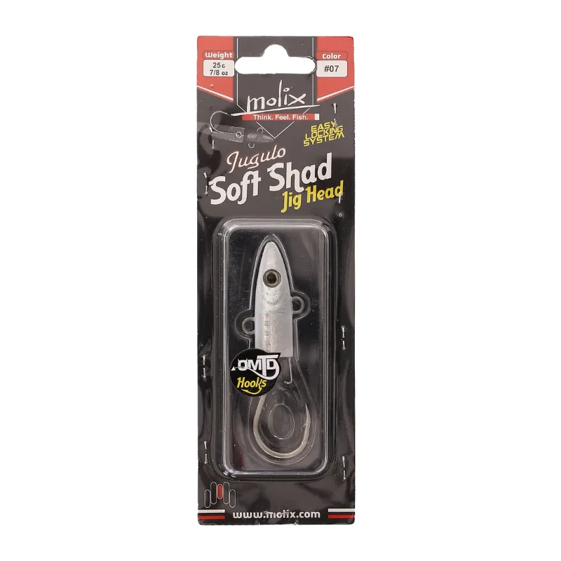 Artificiale Shad Molix Jugulo Jig Head 25 gr White