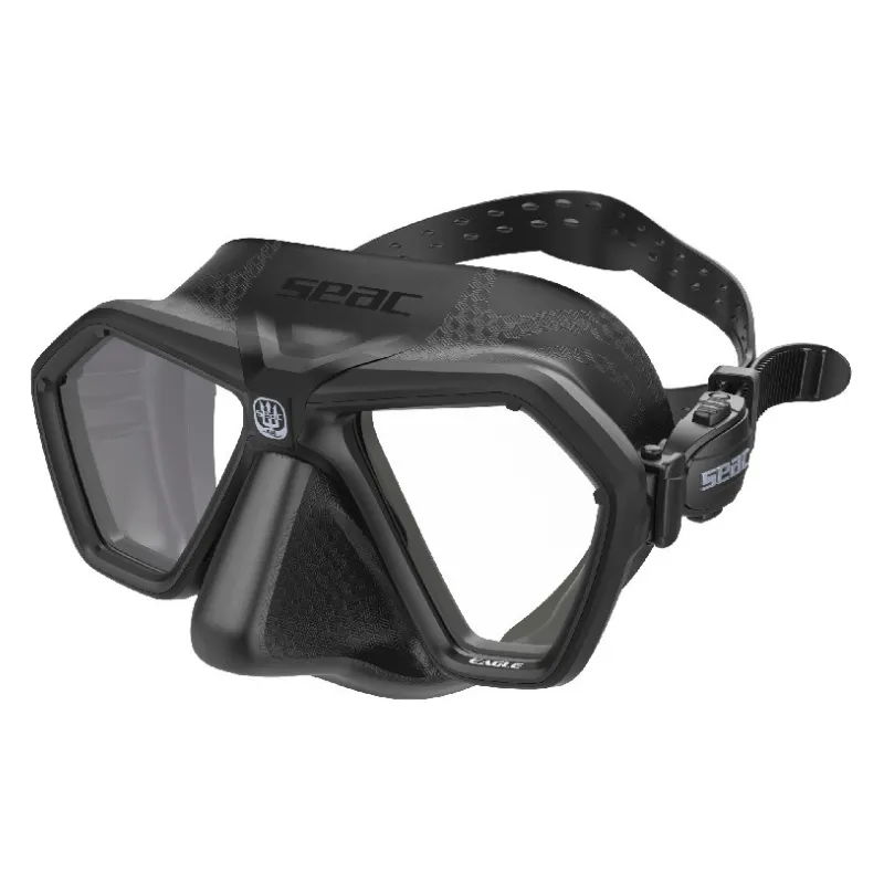 Maschera subacquea Seac Sub Eagle TrasparenteNero