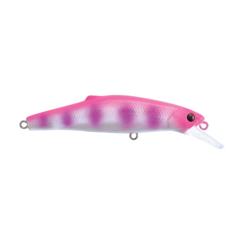 Artificiale Minnow Rapture Shore Rush 8 cm 24.5 gr Zebra Pink