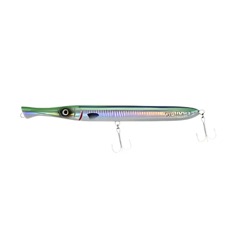 Artificiale Popper Fishus Don Belone Float 14 cm 13.5 gr Green Back