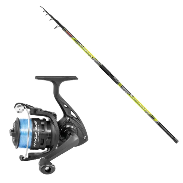 Combo Surfcasting Trabucco Aegean Surf Master 3.90 mt 150 gr + Hydrus XF 6.000 c/filo