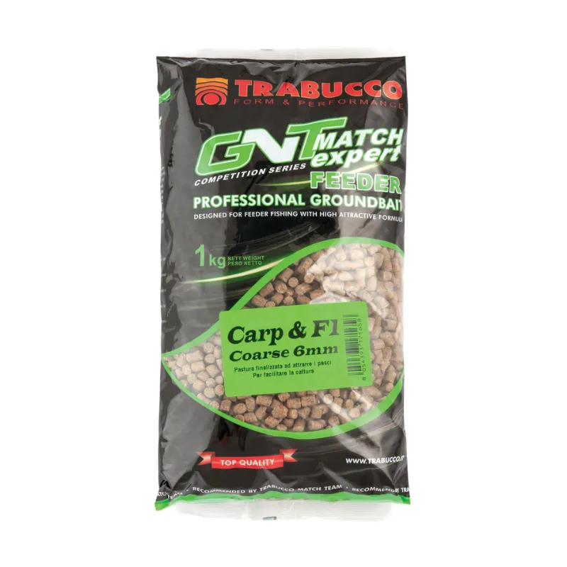 Pellets Trabucco Feeder Carp & F1 6 mm 1kg