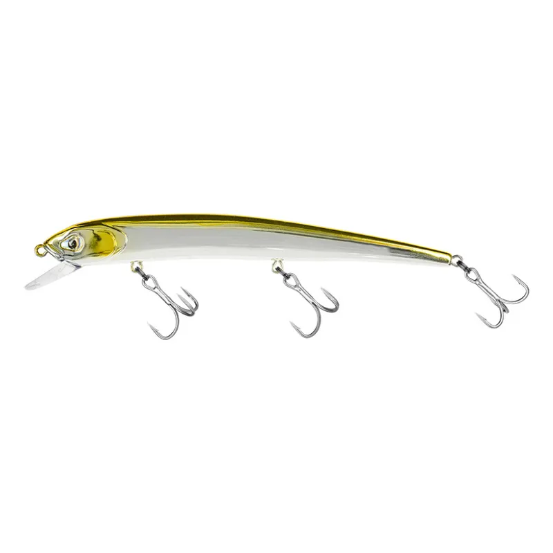 Artificiale Jerkbait Molix Audace Evo Slow Sinking 13 cm 15 gr Chrome Gold Back