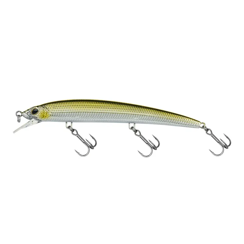 Artificiale Jerkbait Molix Finder Jerk Evo F 12,5 cm 15 gr Chrome Gold Back