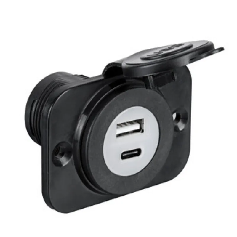 Presa incasso doppia USB Type-A + Type-C Osculati