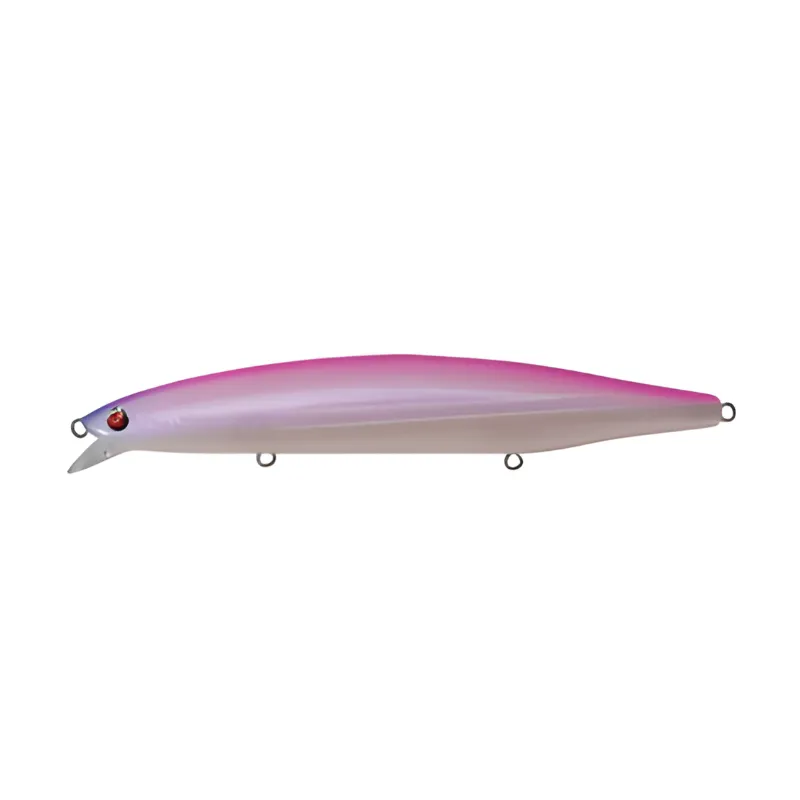 Artificiale Jerkbait Bassday Logs S 12.4 cm 24.5 gr Pearl Pink