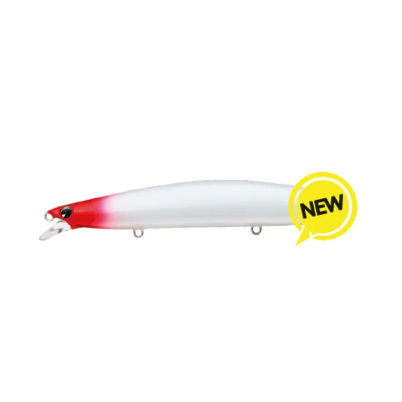 Artificiale Jerkbait Ima Hound Glide F 12.5 cm 20 gr Red Head Pearl