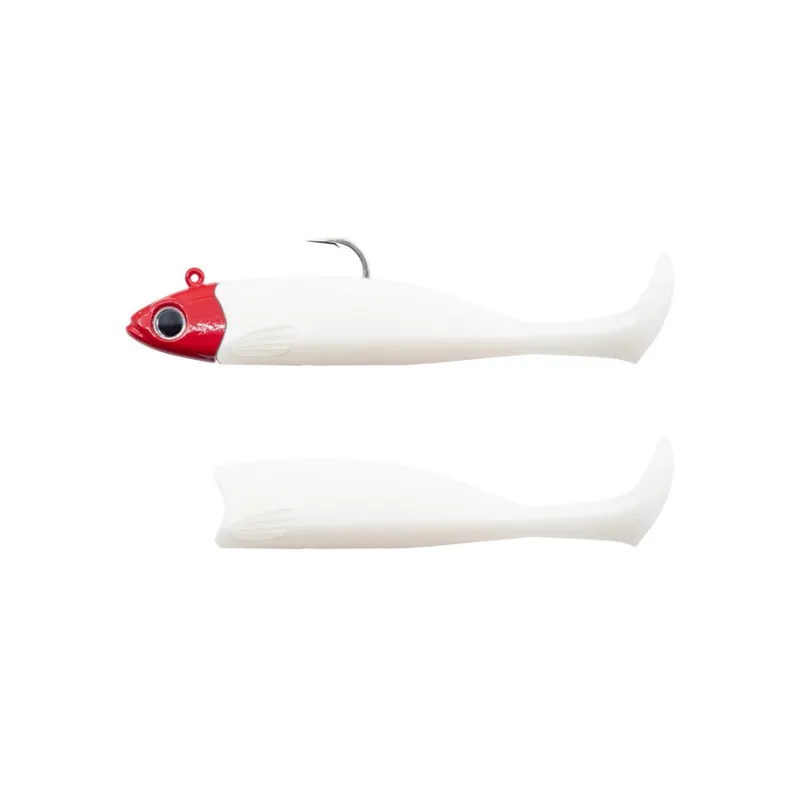 Artificiale Shad Fiiish Combo Master Shad 4 Medium White CocoRed