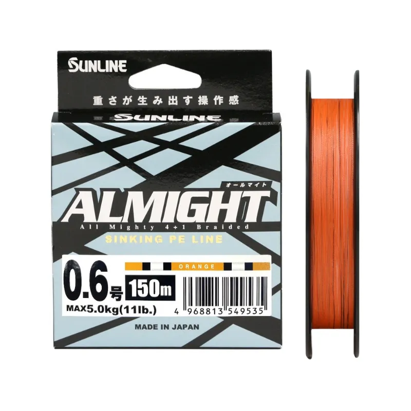 Trecciato Sunline Almight 150 mt Orange