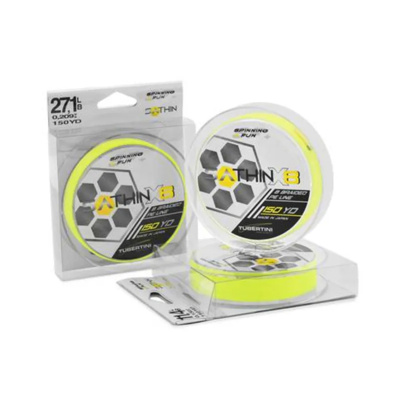 Trecciato Tubertini Sathin X8 Yellow 150 yd