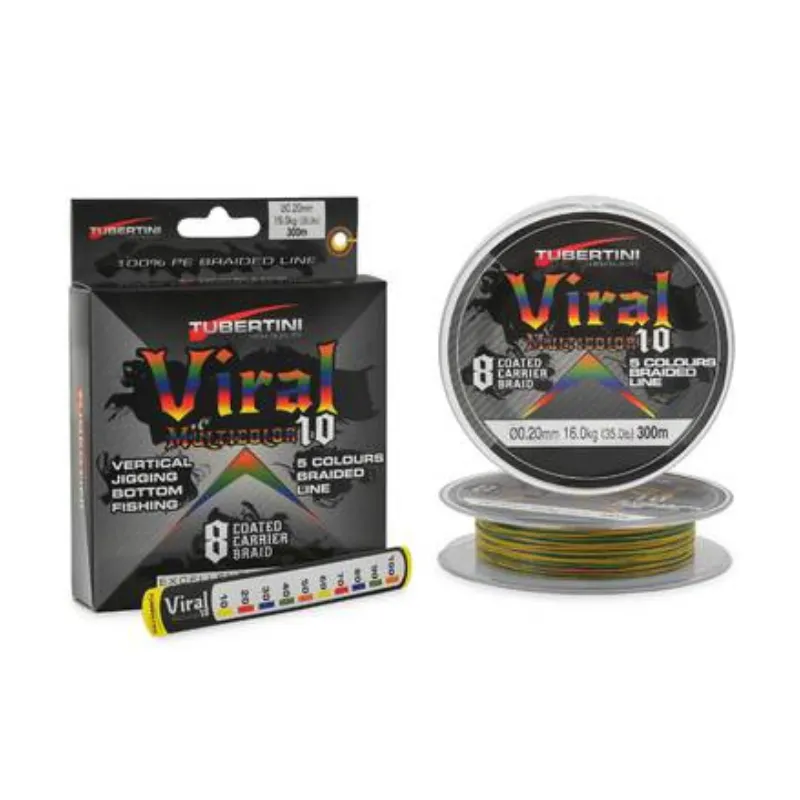 Trecciato Tubertini Viral-10 300 mt Multicolor