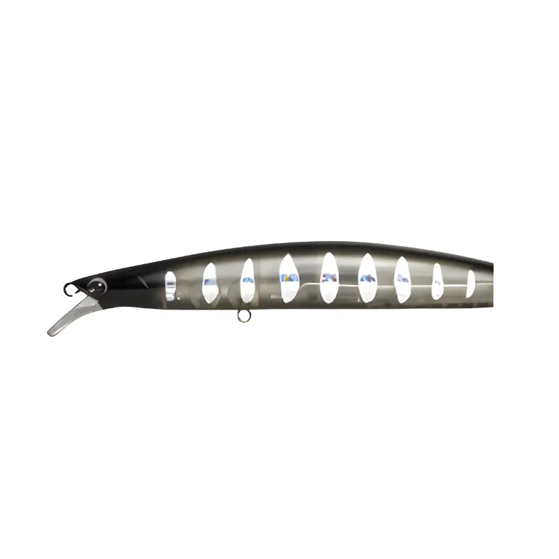 Artificiale Jerkbait Ima Hound Glide F 12.5 cm 20 gr Black Notch