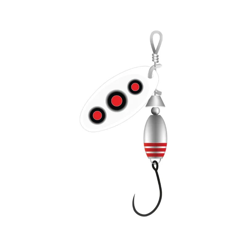 Artificiale Spinner Rapture Helix Spinner Single 3 gr White Red