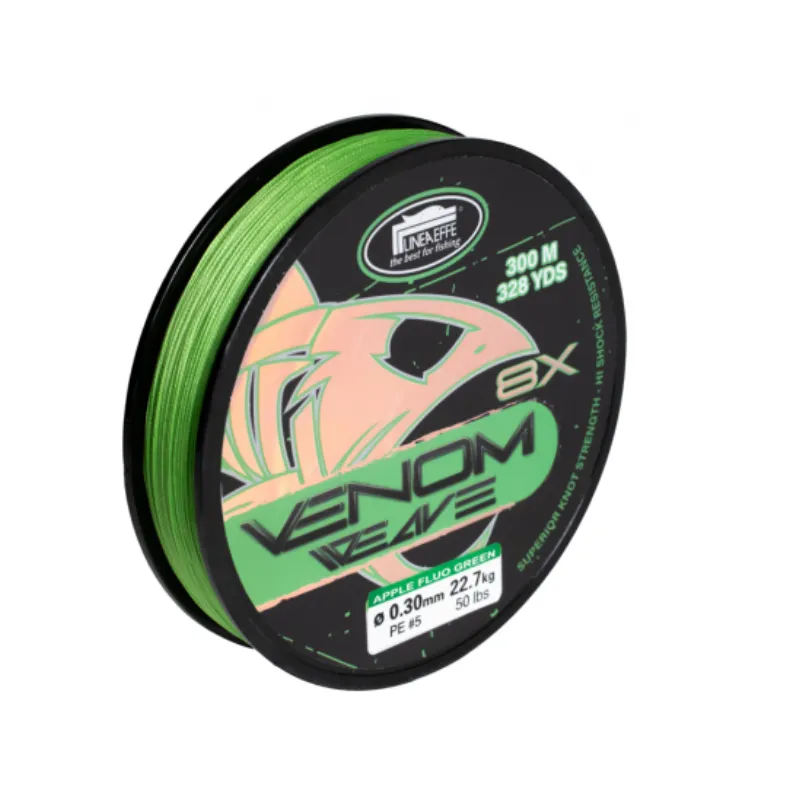 Trecciato Lineaeffe Venom Weave 8X 300 mt Apple Green