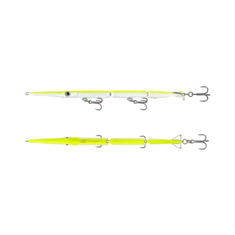 Artificiale Pencil Bait Jack Fin Stylo 150 Jointed Yellow Fluo