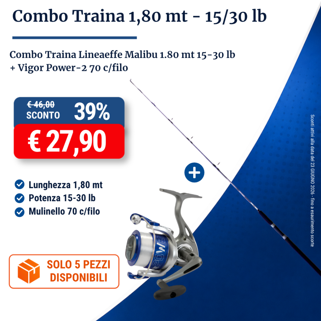 Combo Traina 1,80 mt 1530 lb
