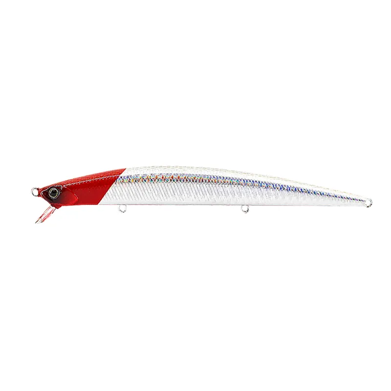 Artificiale Jerkbait Duo Tide Minnow Slim Flyer 14 cm 21 gr Red Head
