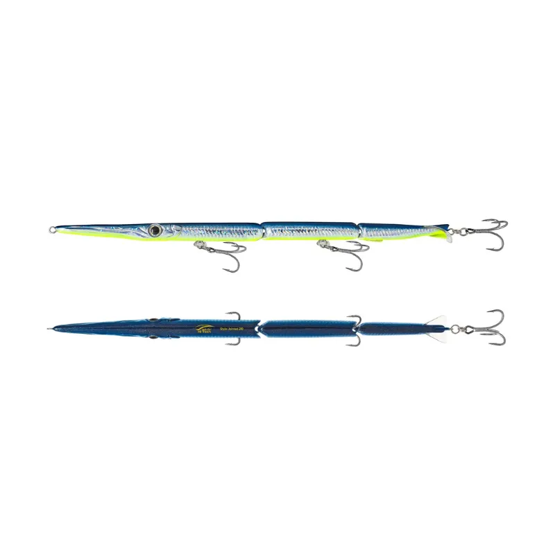 Artificiale Pencil Bait Jack Fin Stylo 210 Jointed Acid Blue