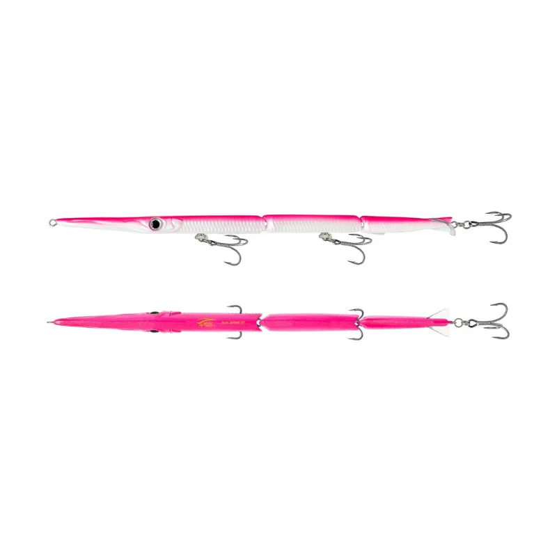 Artificiale Pencil Bait Jack Fin Stylo 210 Jointed Pink Fluo