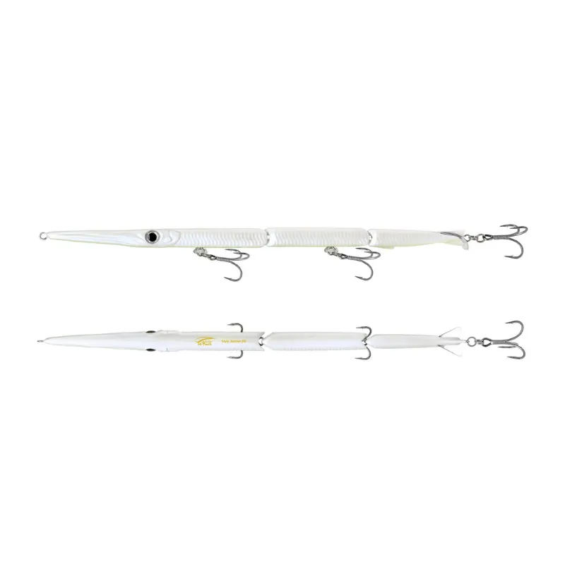 Artificiale Pencil Bait Jack Fin Stylo 210 Jointed White Glow Belly