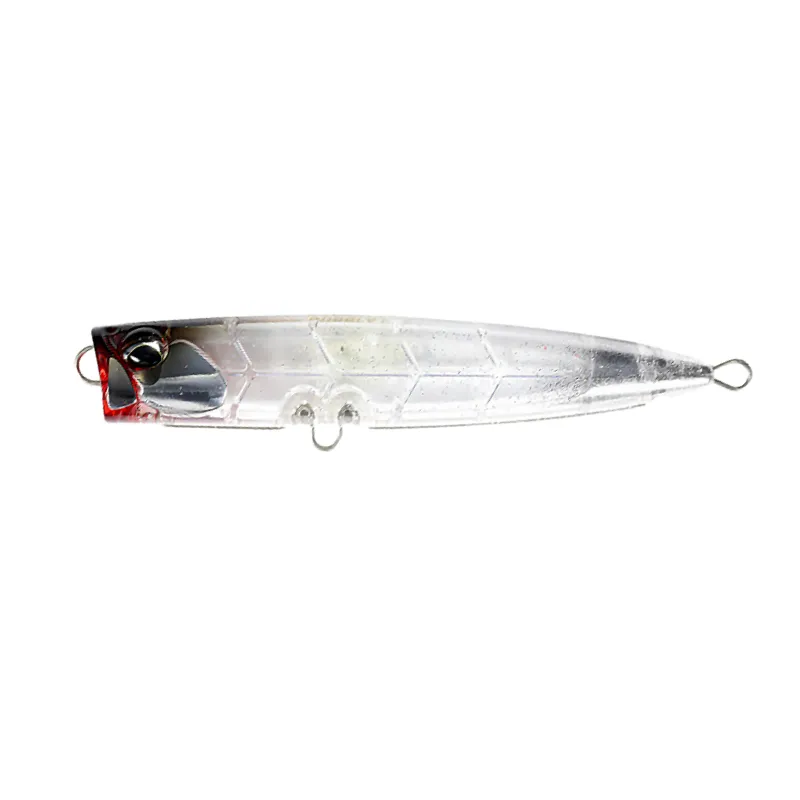 Artificiale Popper Duo Rough Trail Bubbly F 13.5 cm 40 gr Clear Bait Glittert
