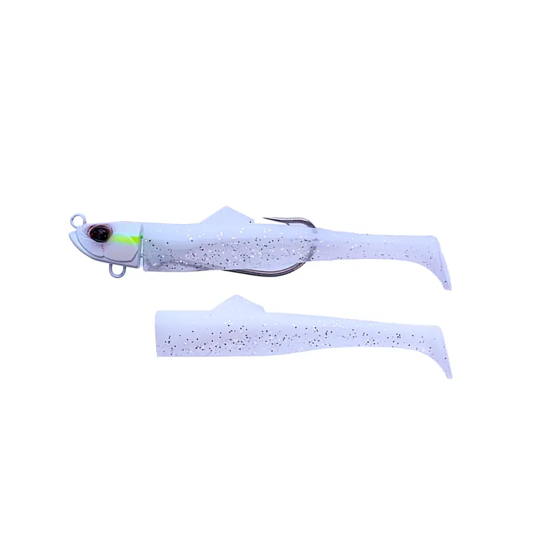 Artificiale Shad Duo Bay Ruf Flex Minnow ZN 12.5 cm 20 gr White Back