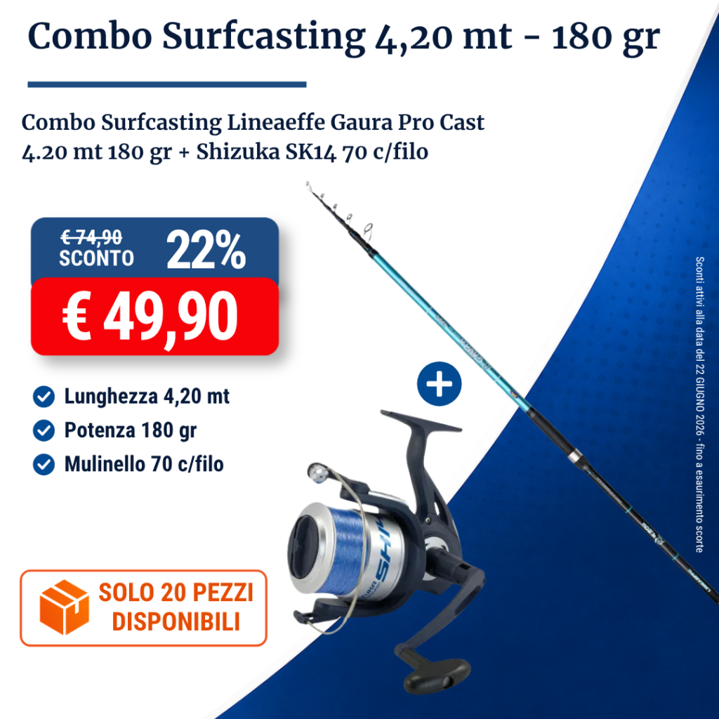 Combo Gaura 4.20 mt 180 gr + SK14 70