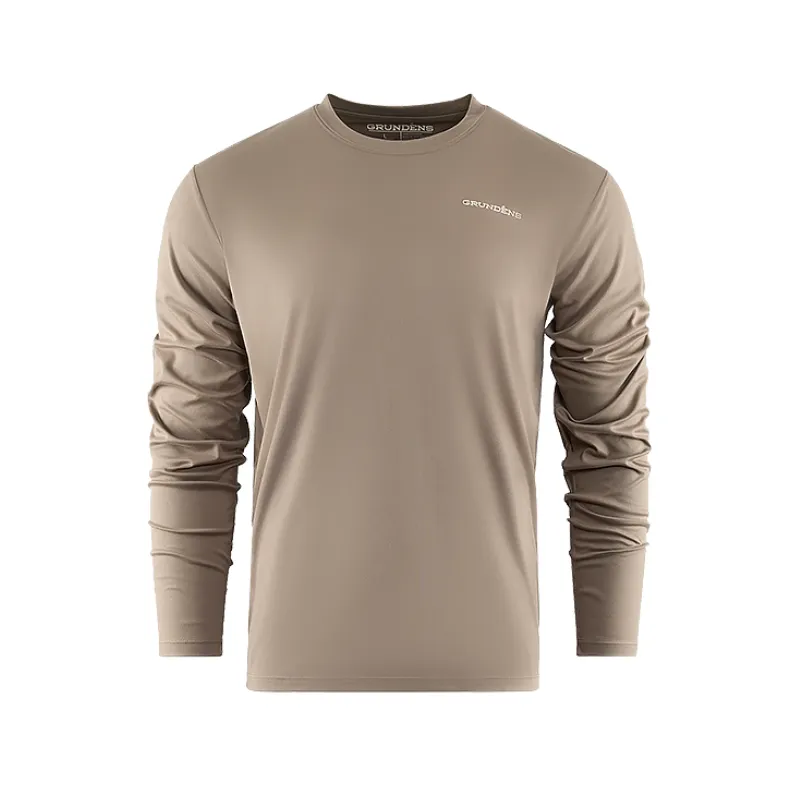 Maglia Grundens Bass Popper LS Tech Tee Otter