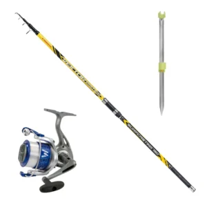 Combo Surfcasting Trabucco Vektor Tele 4.20 mt 150 gr + Vigor Power-2 60 + Picchetto 150 cm