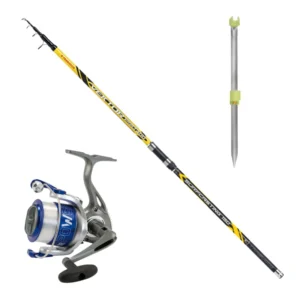 Combo Surfcasting Trabucco Vektor Tele 4.20 mt 150 gr + Vigor Power-2 70 + Picchetto 150 cm