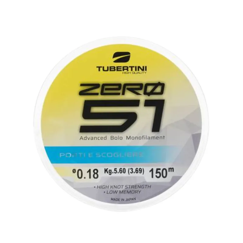 Monofilo Tubertini Zero51 Porti e Scogliere 150 mt