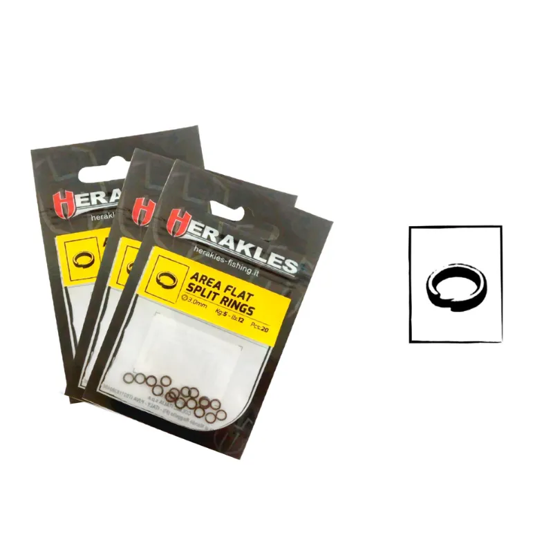 Ring Herakles Area Flat Split Ring