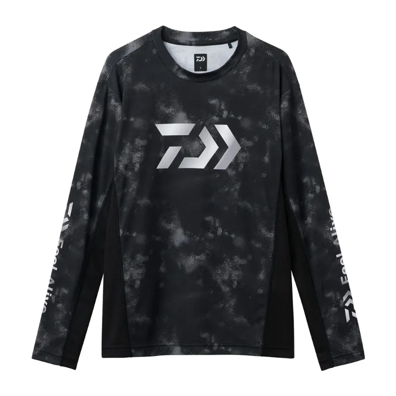 Maglia Daiwa DE-3826E Long Sleeve Game Shirt Black