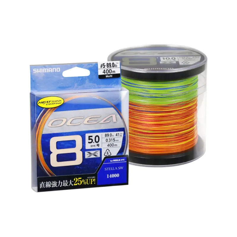 Trecciato Shimano Ocea Braid 400 mt Multicolor