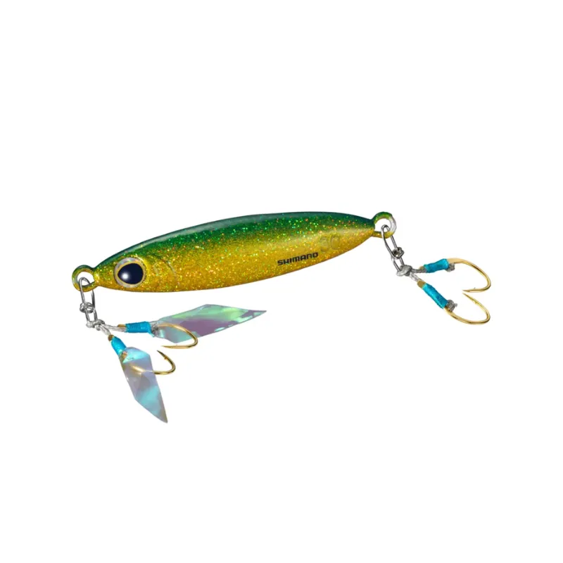 Artificiale Metal Jig Shimano Lure Stinger Butterfly Flat Light 5.8 cm 30 gr Green Gold