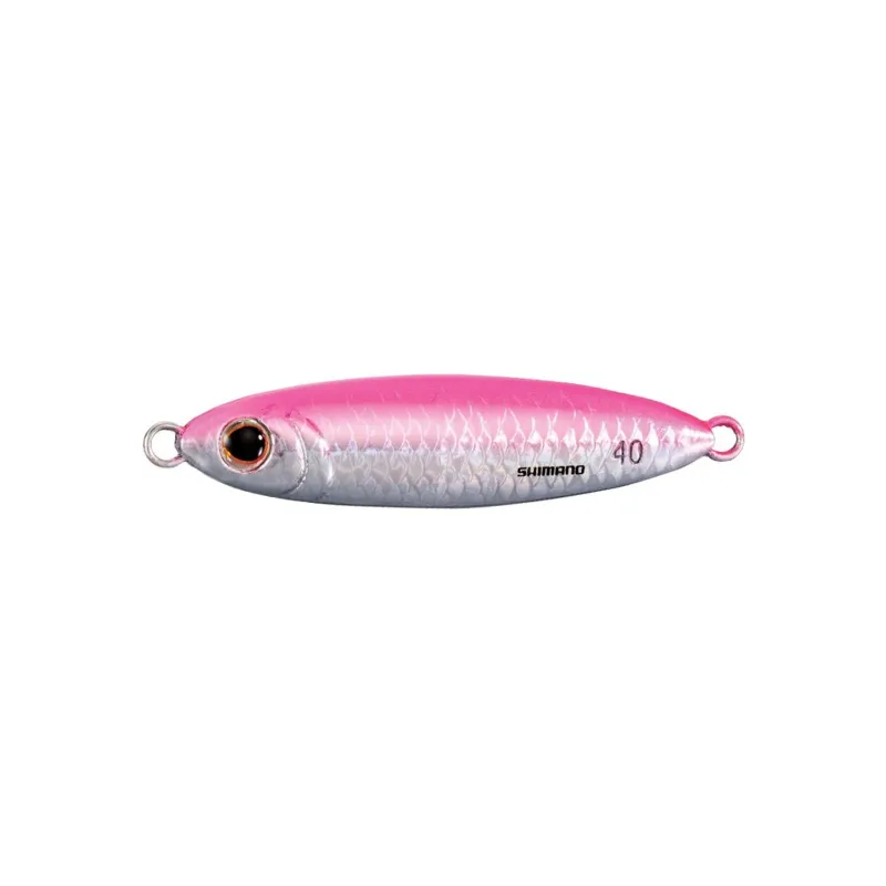 Artificiale Metal Jig Shimano Lure Stinger Butterfly Flat Light 5.8 cm 30 gr Pink